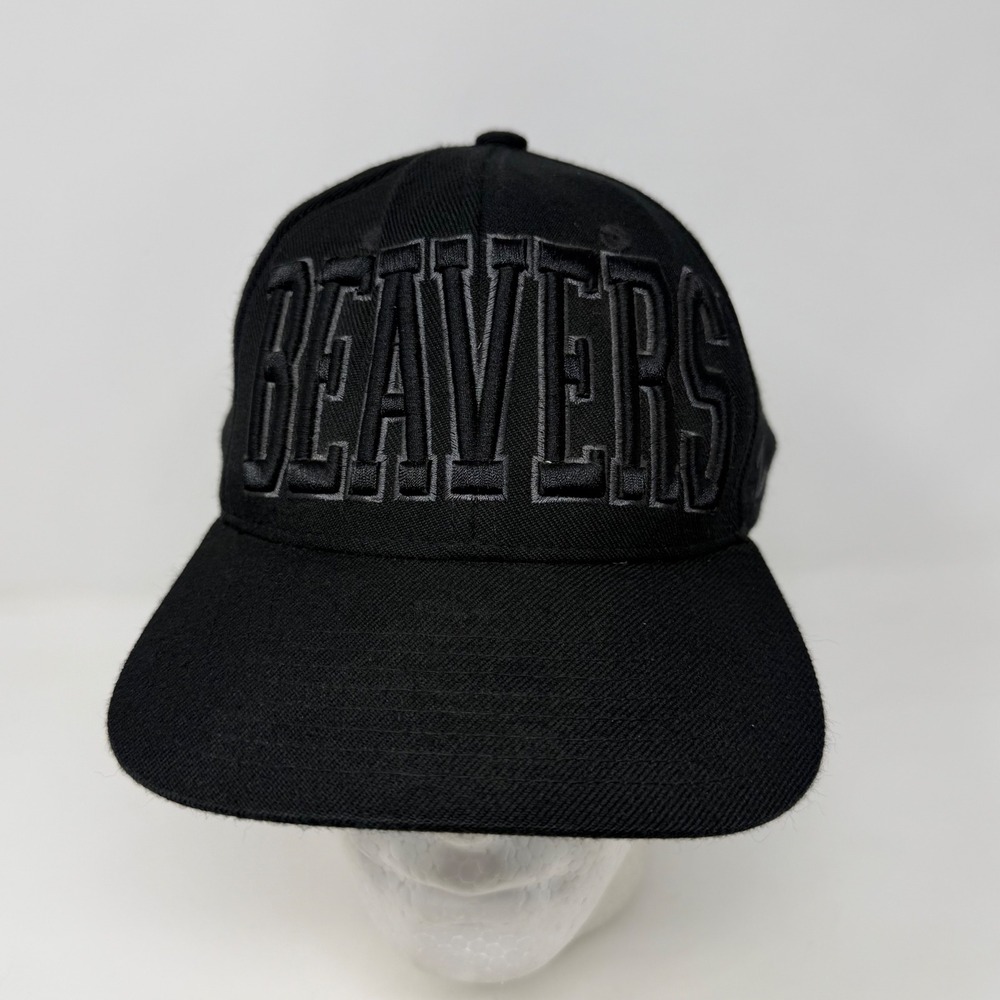 Zephyr Oregon State Beavers Snapback Hat Black Embroidered Wool Blend Cap OSU
